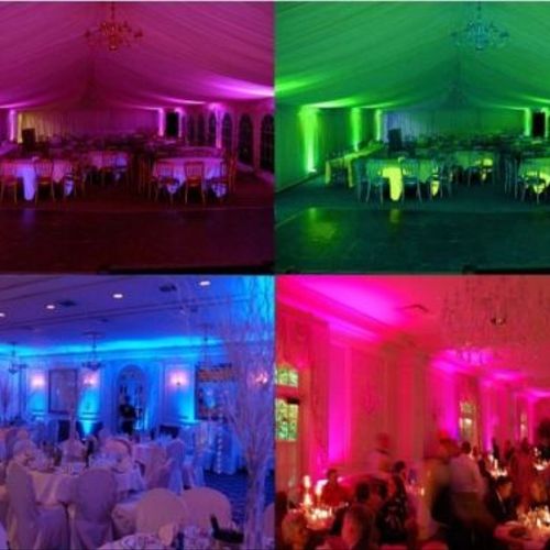 When requested we can provide up lighting for your