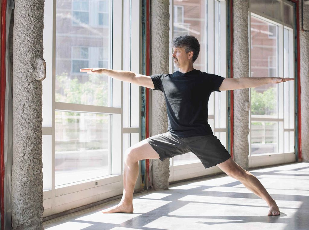 Warrior 2 pose.