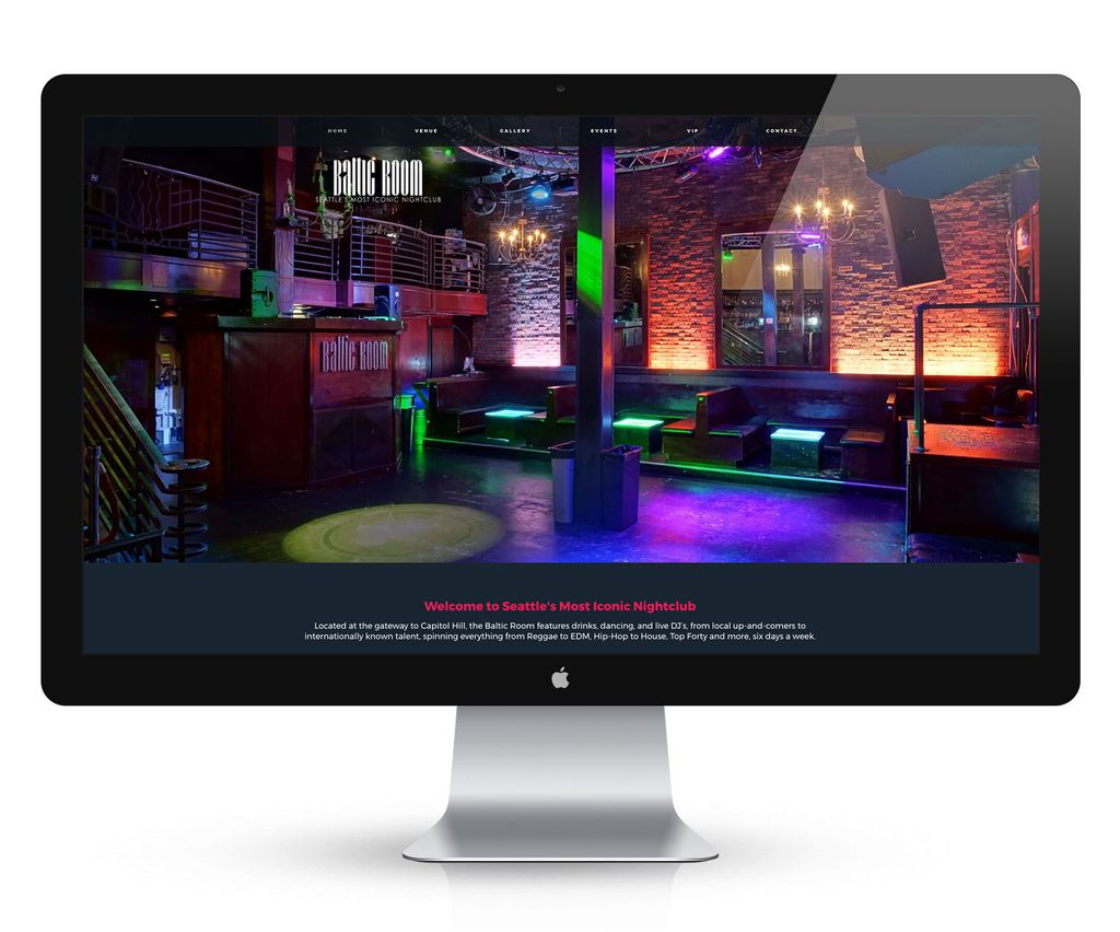 Website Design for Baltic Room
