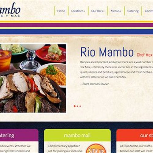 Rio Mambo, Mexican food chain, 6 locations. Custom