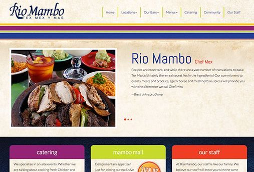 Rio Mambo, Mexican food chain, 6 locations. Custom