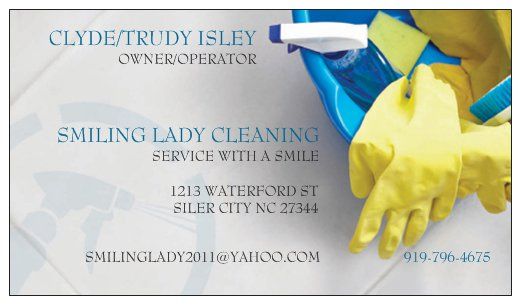 Smiling Lady Cleaning