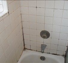 Tub surround before regrouting