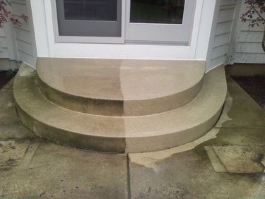 Power washing results