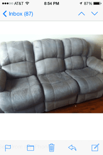 Sofa After Cleaning