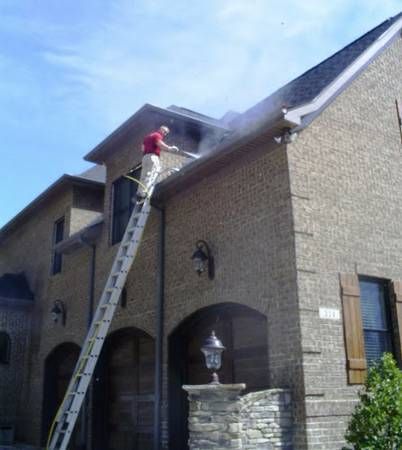 Gutter cleaning, all gutters are cleaned and flush