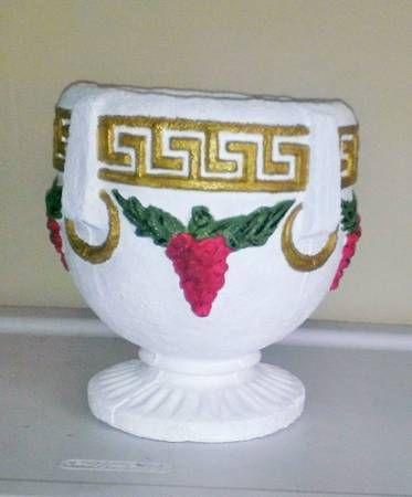 This is the completed grecian urn. After repair wa