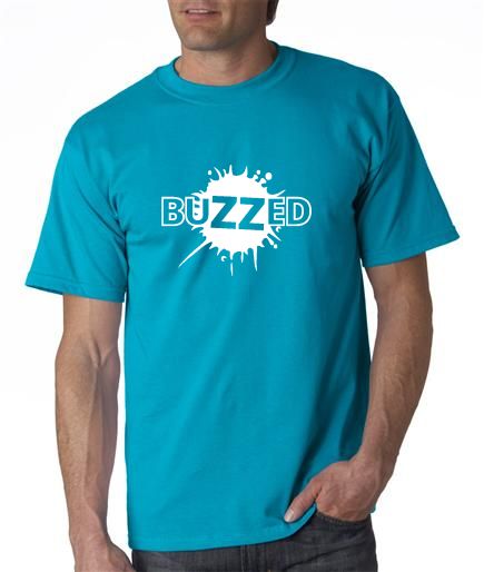 One color screen printed t-shirt for self promotio