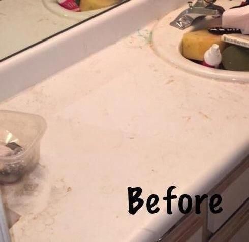 BATHROOM COUNTER 1-Before