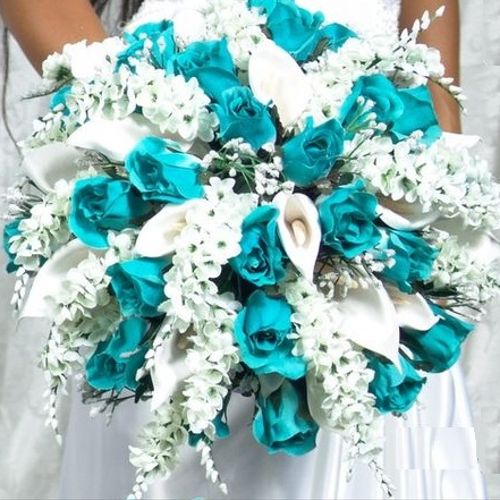 Brides silk wedding bouquet