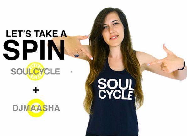 DJ Maasha spins for SoulCycle events