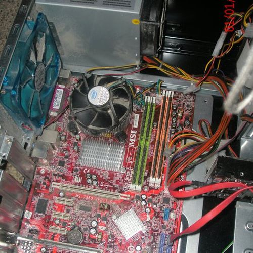 Rewiring a clients office computer, upgrading the 