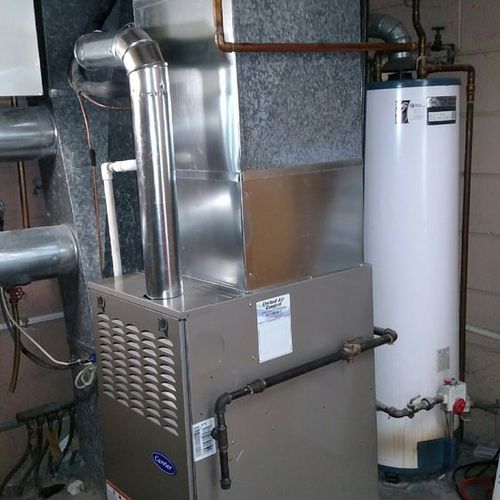 Another beautiful installation of Carrier furnace