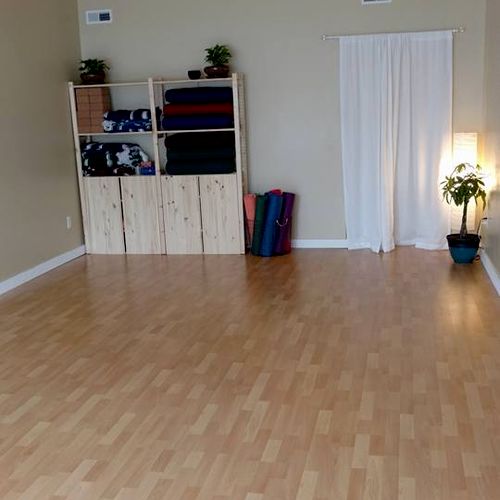 Our beautiful new Yoga studio. Check out our group