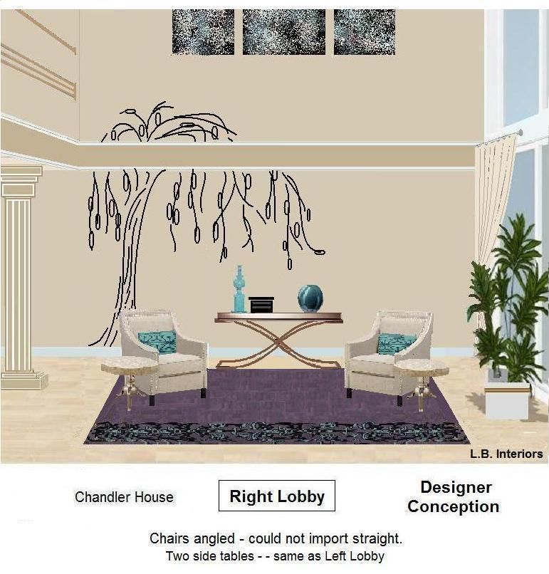 Design Rendering. Rightn Lobby Chandler Building, 