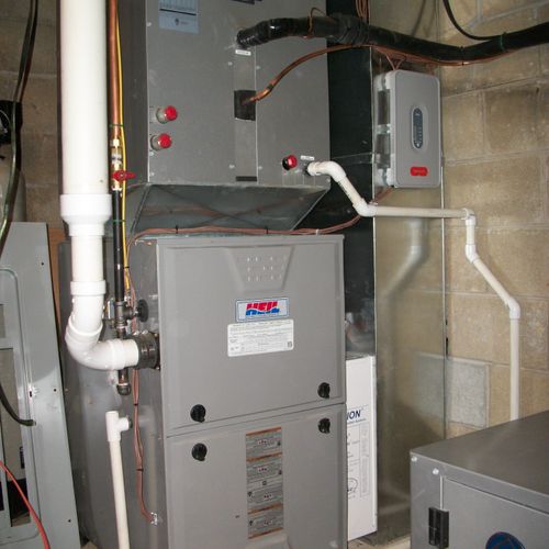 2 stage geo thermal split system with LP gas 2 sta