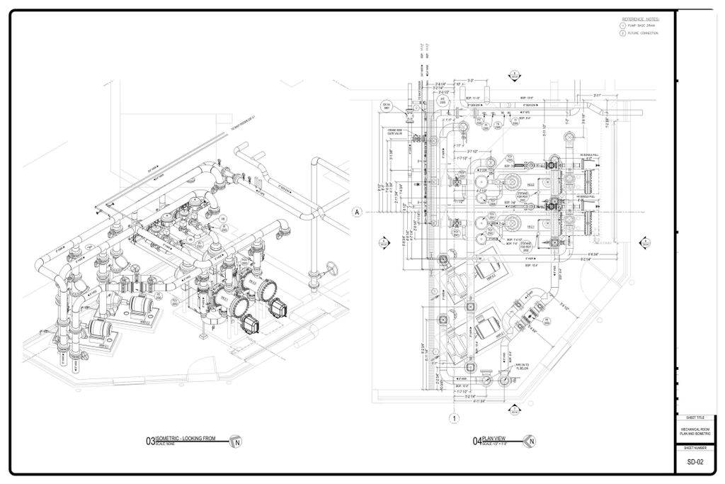 Mechanical Room - Plan & ISO