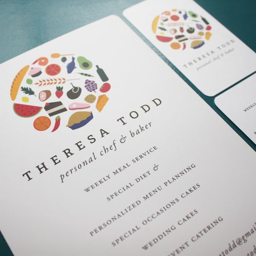 Logo + Business Card Design | Chef Theresa Todd