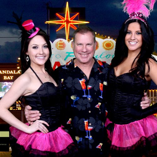 DJ Bill Cody with Vegas Show Girls