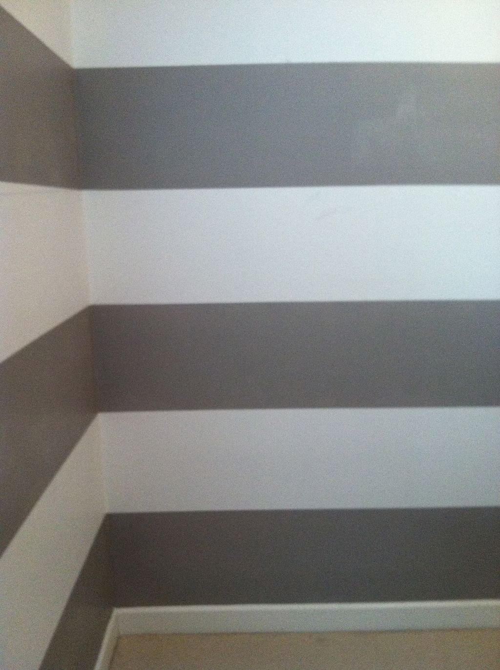 Custom striped room.