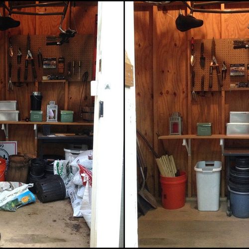 Shed Center: Before and After