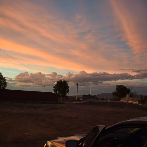 Clouds after a monsoon passed through Phoenix, AZ