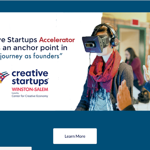 Creative Startups Winston-Salem | Landing Page, Em