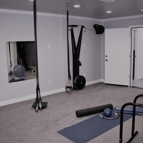 We start with a room designed for YOUR workout!