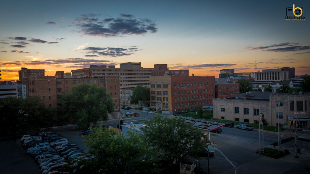 Sunset downtown photo Indy