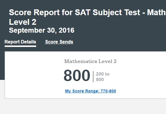 SAT Math Level 2: Perfect Score