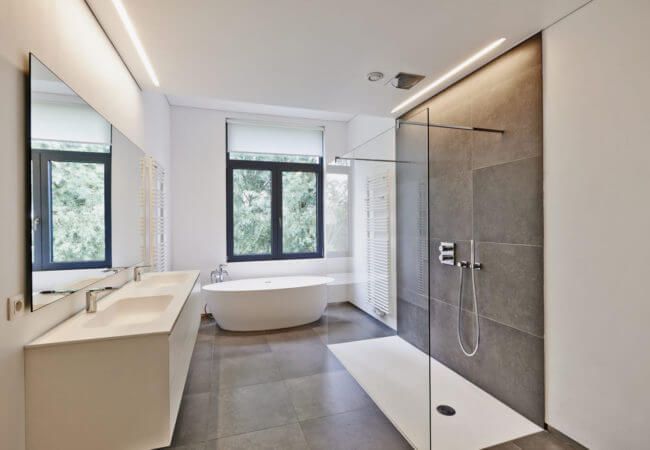 One of the bathrooms we tackled.