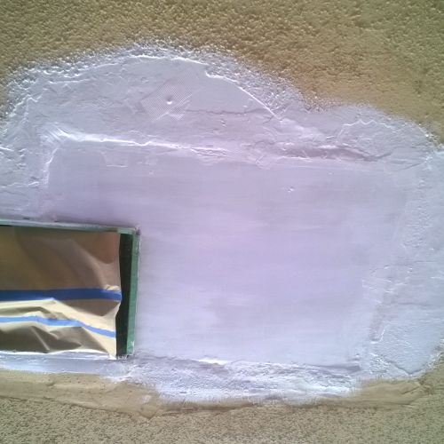 Step 3 of ceiling patch