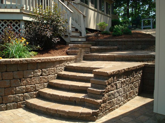 Stairs, Walls & Driveway