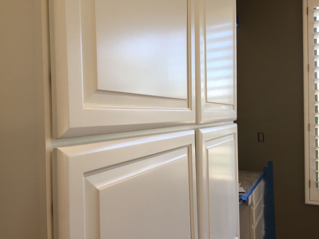 Freshly painted cabinets. Complete kitchen remodel