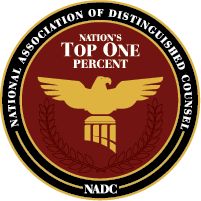 Named Nation's Top One Percent of Attorneys