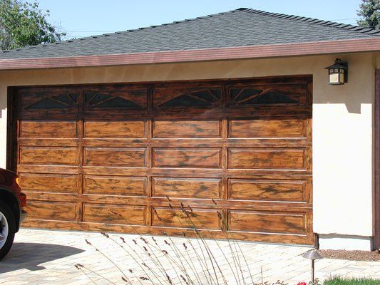 Custom garage door painting