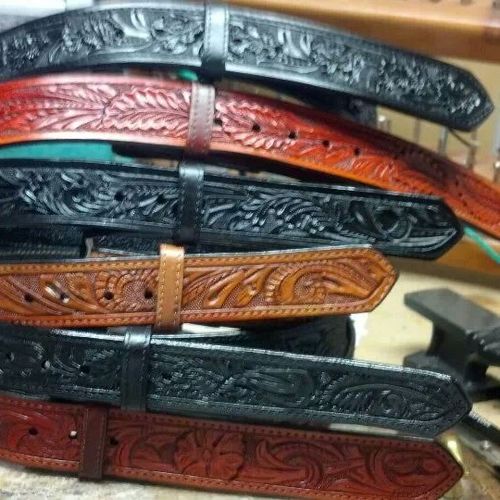High Quality One of a Kind Hand made Leather Belts