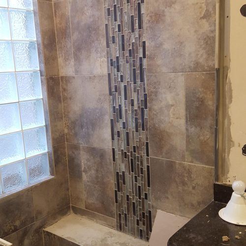 Tile Accent- custom shower