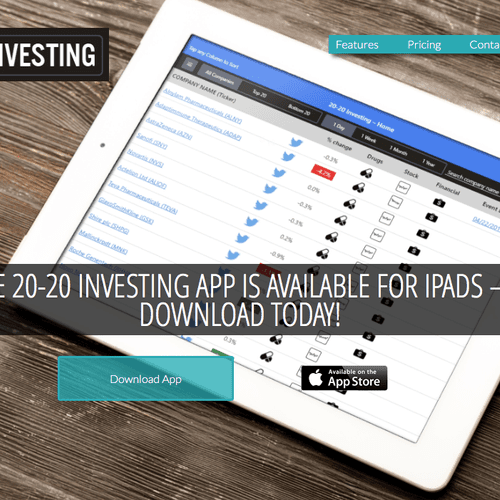 iPad App promotional website