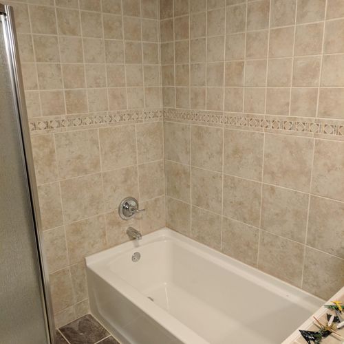 Bathroom Remodel full wall tile
