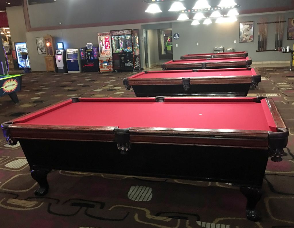A job well done - multiple pool tables