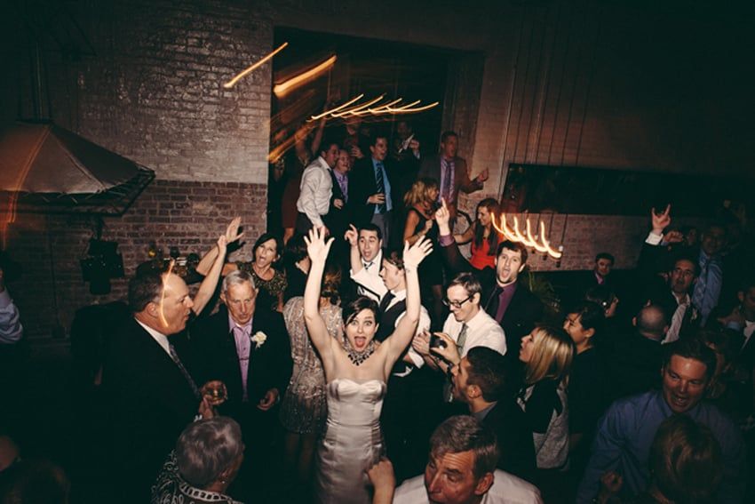 Love this photo from behind the DJ booth wedding @