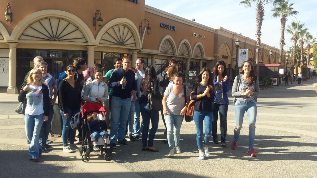 The Argentina group before shopping 