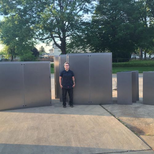 Large-small electrical enclosures ranging from 6ft