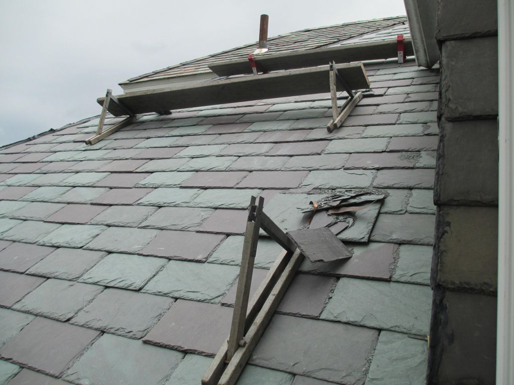Slate Roof Staging