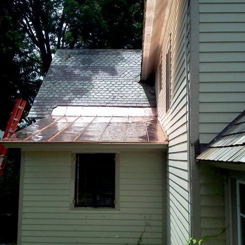 Copper Standing Seam Roof, Saratoga Springs
