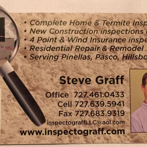 Steve Graff  business card (back side)