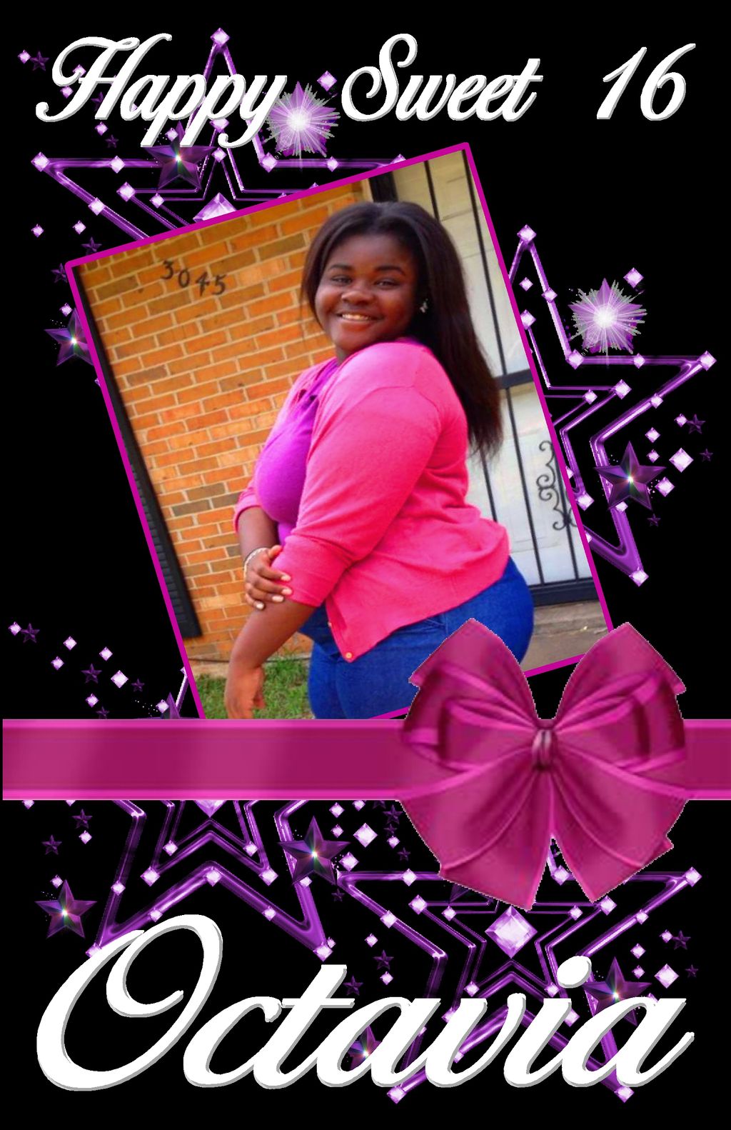 A sample birthday card.