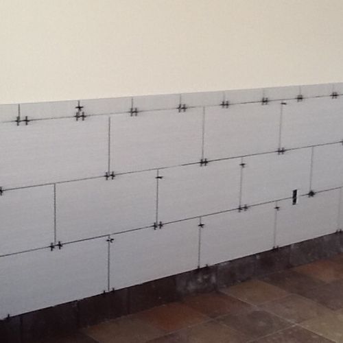 12x24 wall tile with 6" base