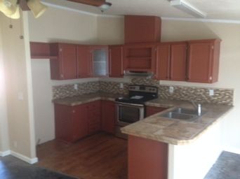 Cabinet painting and tile countertops